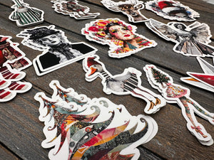 Collage Soup Ho, Ho, What?! – 24 Holiday Die Cuts | 12 Designs of Whimsical Collage Christmas Characters