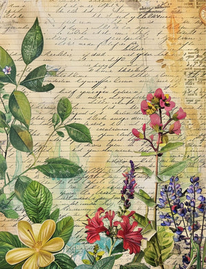 Collage Soup Hodgins Botany Journal: 122 Collage Papers of Flowers, Plants & Lichens