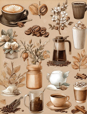 Collage Soup I Need A Drink (eBook) Coffee, Cocktails & Cups for Journals & Mixed Media – 72 Pages