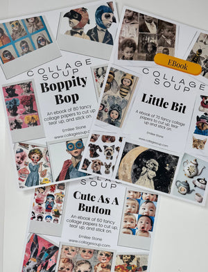 Collage Soup Kids Gone Wild Pack (eBook Bundle) Includes Little Bit, Boppity Bop & Cute As A Button – 210 Pages