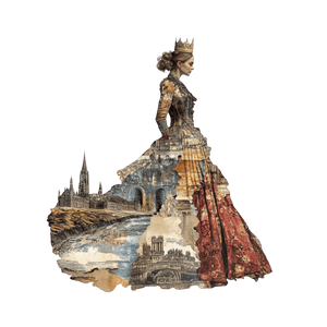 Collage Soup Ladies in Waiting – Paper Bites | Renaissance-Inspired Die Cuts for Journals, Collage & Mixed Media