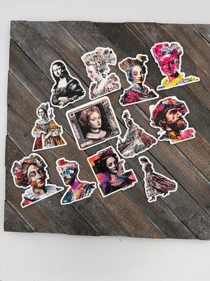 Collage Soup Ladies in Waiting – Paper Bites | Renaissance-Inspired Die Cuts for Journals, Collage & Mixed Media