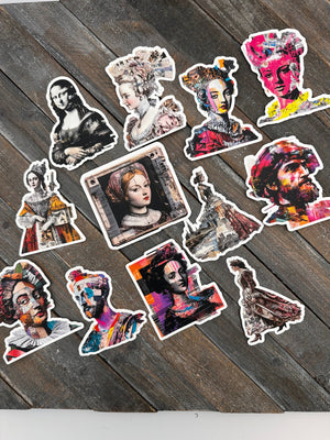 Collage Soup Ladies in Waiting – Paper Bites | Renaissance-Inspired Die Cuts for Journals, Collage & Mixed Media