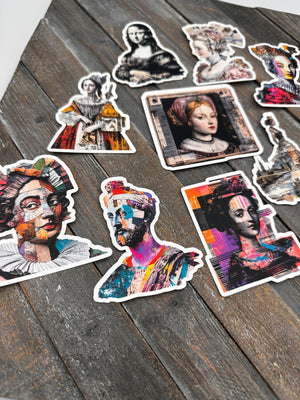 Collage Soup Ladies in Waiting – Paper Bites | Renaissance-Inspired Die Cuts for Journals, Collage & Mixed Media