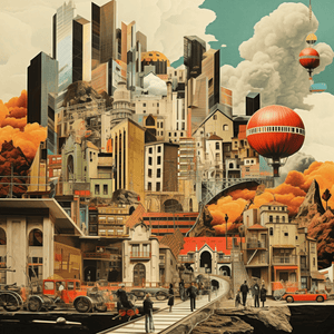 Collage Soup Landscapades & Cityscapades: 123 High-Quality Collage Sheets