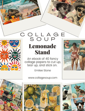 Collage Soup Lemonade Stand – A 40-Page Summer-Themed Printable eBook for $0.99