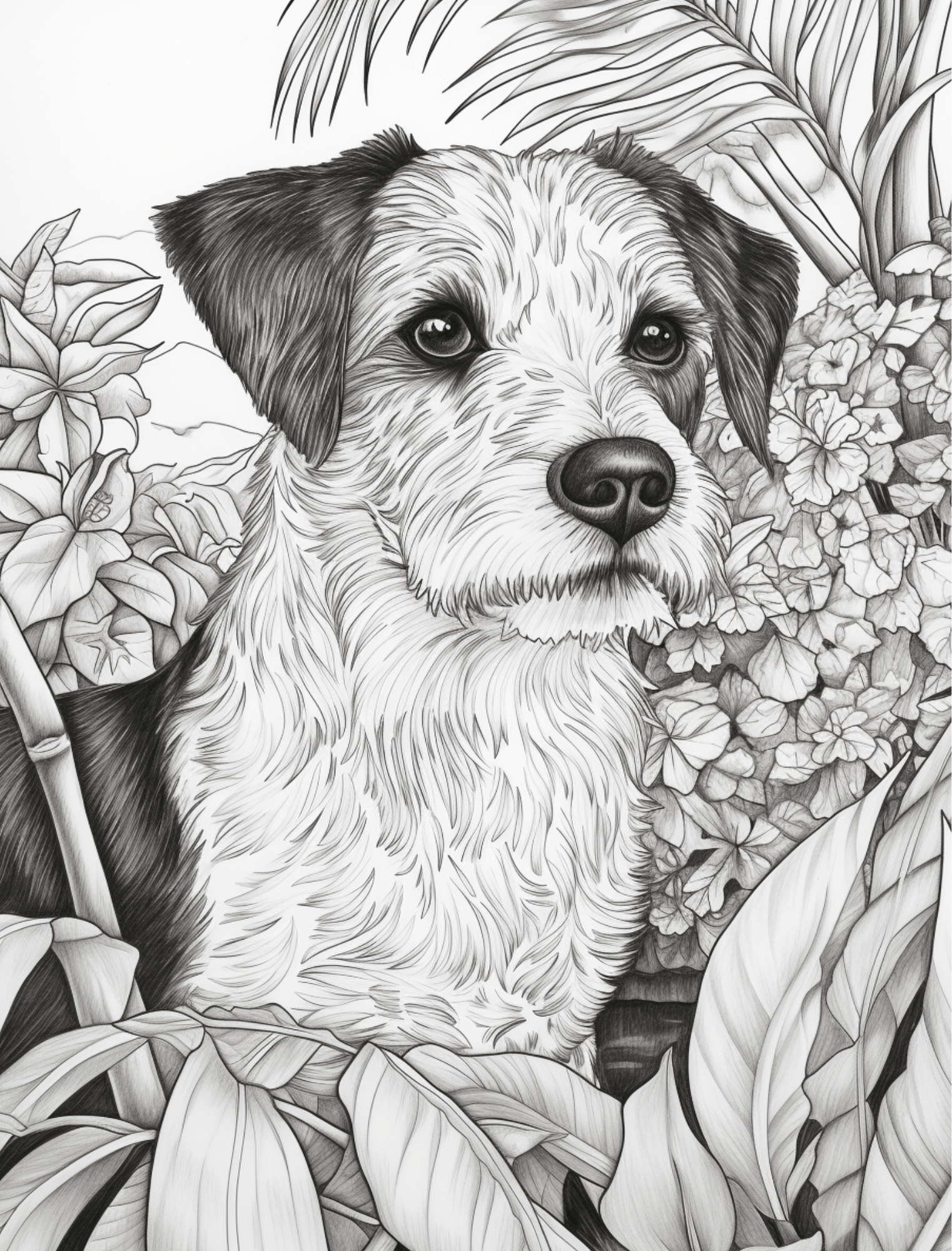 Collage Soup Life is Ruff: A Whimsical Dog-Themed Coloring & Collage Book