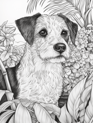 Collage Soup Life is Ruff: A Whimsical Dog-Themed Coloring & Collage Book