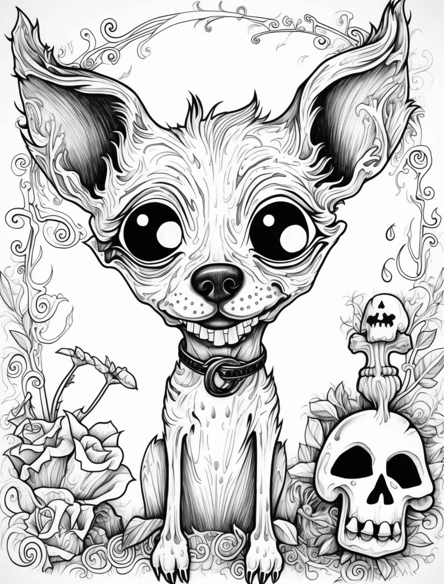 Collage Soup Life is Ruff: A Whimsical Dog-Themed Coloring & Collage Book