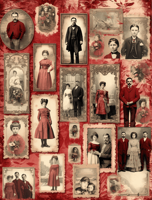 Collage Soup Little Red Riding Hood: A 70-Page Visual Feast of Red-Themed Collage Images