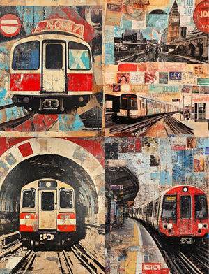 Collage Soup London Calling (eBook) | 110 Pages of British-Inspired Collage Papers for Journals, Mixed Media & Creative Collage