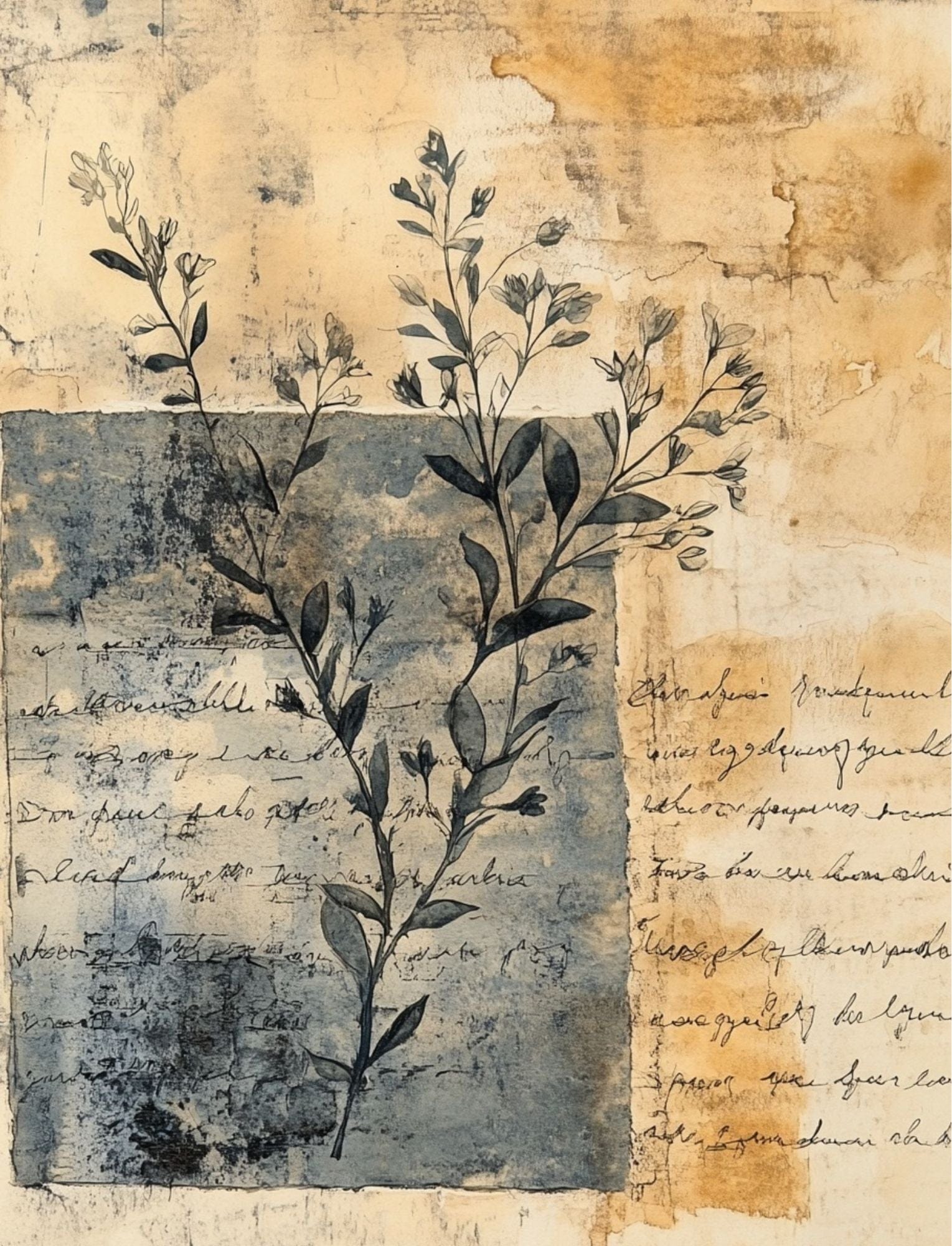 Collage Soup Lost Letters eBook | Abstract Writing, Texture & Emotion for Collage Artists