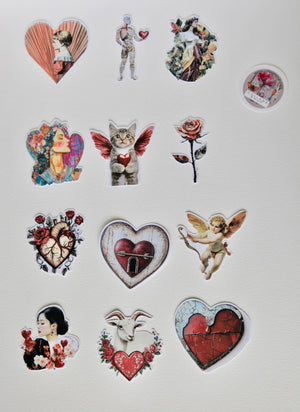 Collage Soup Love Sprouts Paper Bites: 12 Vibrant Pre-Cut Floral and Quirky Paper Designs 110 lb. Paper