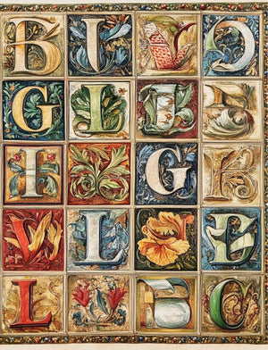 Collage Soup Manuscripta (eBook) Illuminated Alphabet Collage Collection – 112 Pages