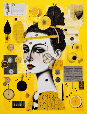 Collage Soup Mellow Yellow: A 70-Page Yellow-Themed Collage eBook