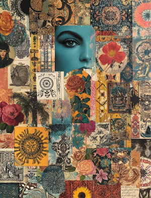 Collage Soup Milagro – Paperback | 70 Pages of Latin American Folk Art Collage Papers & Sacred Symbols