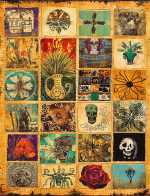 Collage Soup Milagro – Paperback | 70 Pages of Latin American Folk Art Collage Papers & Sacred Symbols