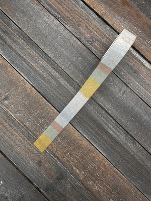 Collage Soup Muted Block Stripes – Washi Tape | Mustard, Sage, Blue & Rust Stripes for Journals & Collage
