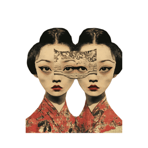 Collage Soup Mystical Twins Digi-Bites | Digital Download | Digital Die Cuts for Collage, Journaling, Mixed Media