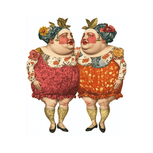 Collage Soup Mystical Twins Digi-Bites | Digital Download | Digital Die Cuts for Collage, Journaling, Mixed Media