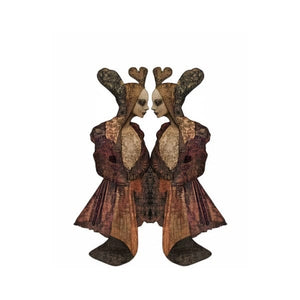 Collage Soup Mystical Twins Paper Bites: 12 Quirky Pre-Cut Designs for Artistic Creations & Crafting Fun 110 lb. Paper