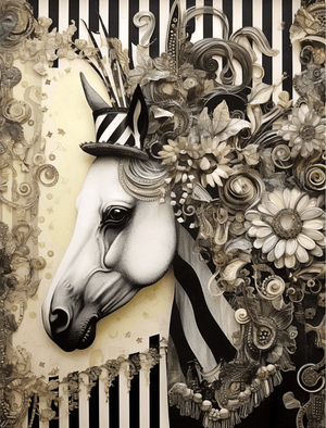 Collage Soup Neither Here, Nor There: A High-Contrast Paperback Collage Collection