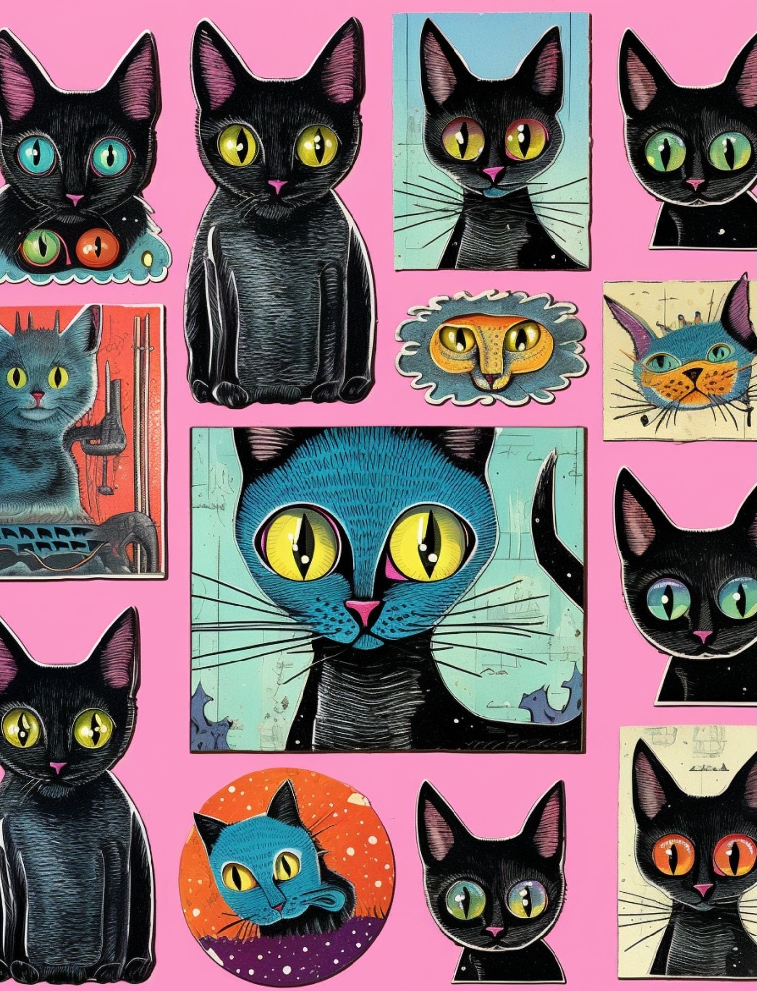 Collage Soup Nine Lives – A 70-Page Celebration of All Things Feline