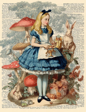 Collage Soup Not A Fairytale – Alice’s Version (eBook) | Dark Halloween Collage Collection Inspired by Wonderland
