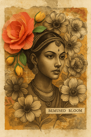 Collage Soup Project 1047 – Journal Card Freebie | Printable Collage Instructions with Faces & Floral Layers