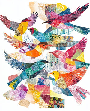 Collage Soup Project 1048 – Collaged Eyeglass Case | DIY Craft Kit with Collage Papers, Gems & Mod Podge