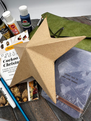 Collage Soup Project #1056 – The North Star | Winter Mixed Media Collage Kit