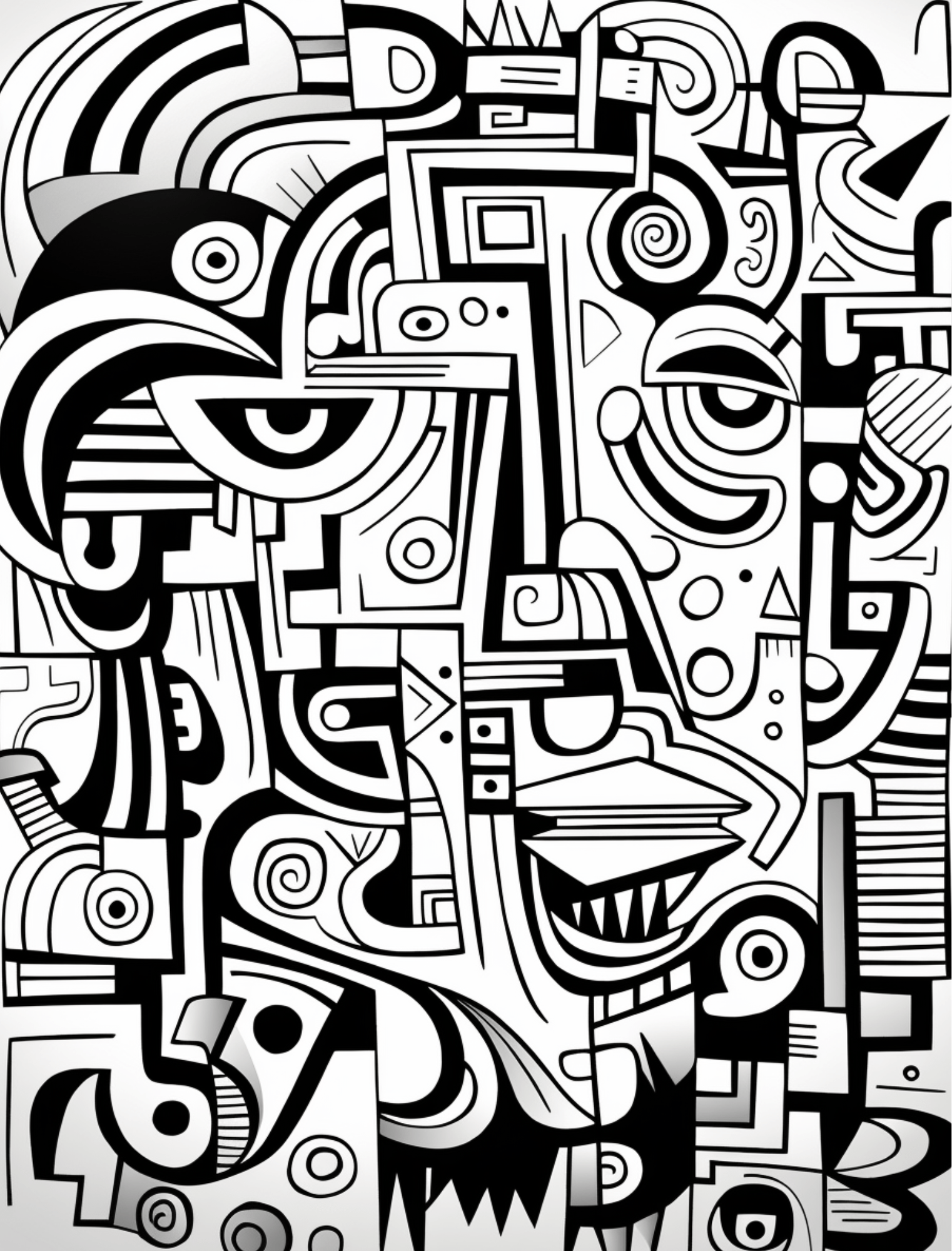 Collage Soup Quirvoxen Imaginary Art – 75+ Pages of Abstract Coloring & Mixed Media