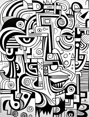 Collage Soup Quirvoxen Imaginary Art – 75+ Pages of Abstract Coloring & Mixed Media
