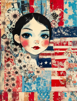 Collage Soup Red, White & Weird (eBook) Patriotic & Playful Printable Collage – 80 Pages