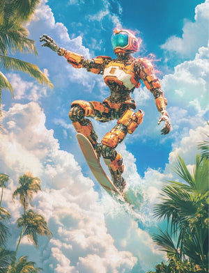 Collage Soup Robotropica (eBook) Whimsical Sci-Fi and Tropical Cut-and-Collage Pages – 80 Pages