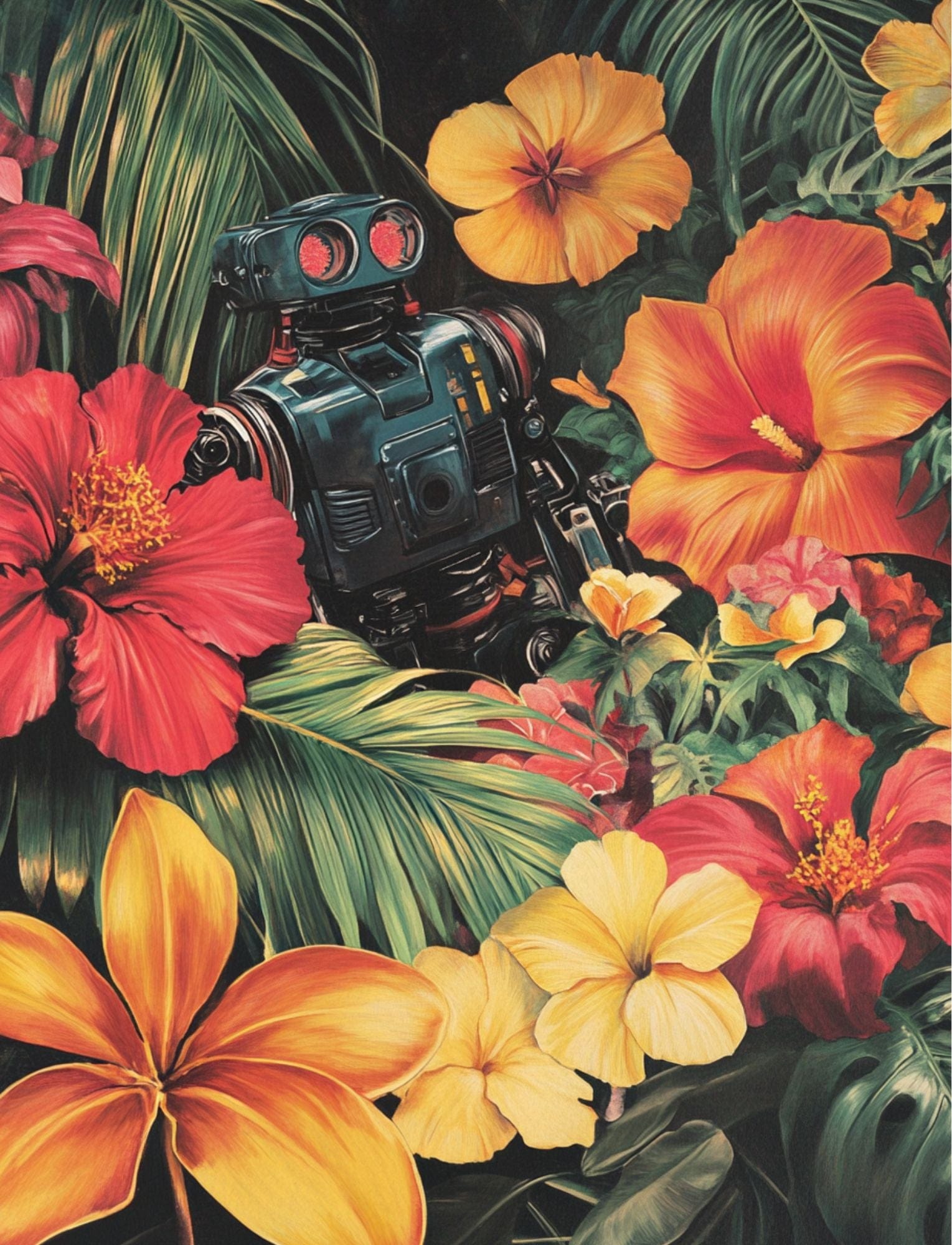 Collage Soup Robotropica (eBook) Whimsical Sci-Fi and Tropical Cut-and-Collage Pages – 80 Pages