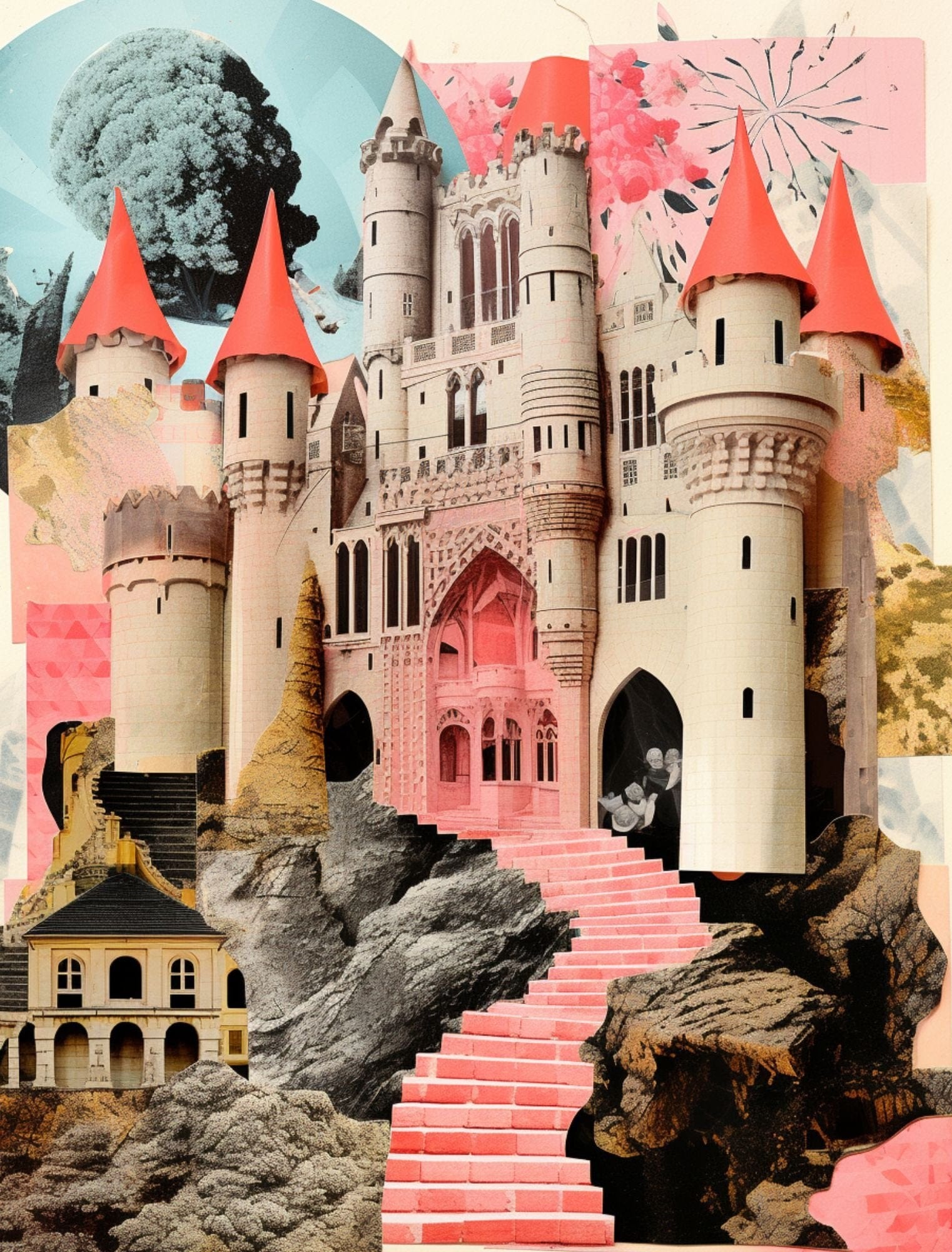 Collage Soup Roundtable Fables: An Arthurian Collage Journey