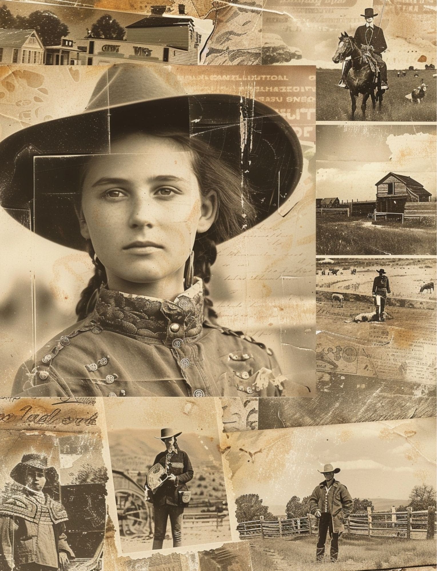 Collage Soup Saddle Up: A 70-Page Western-Themed Collage eBook