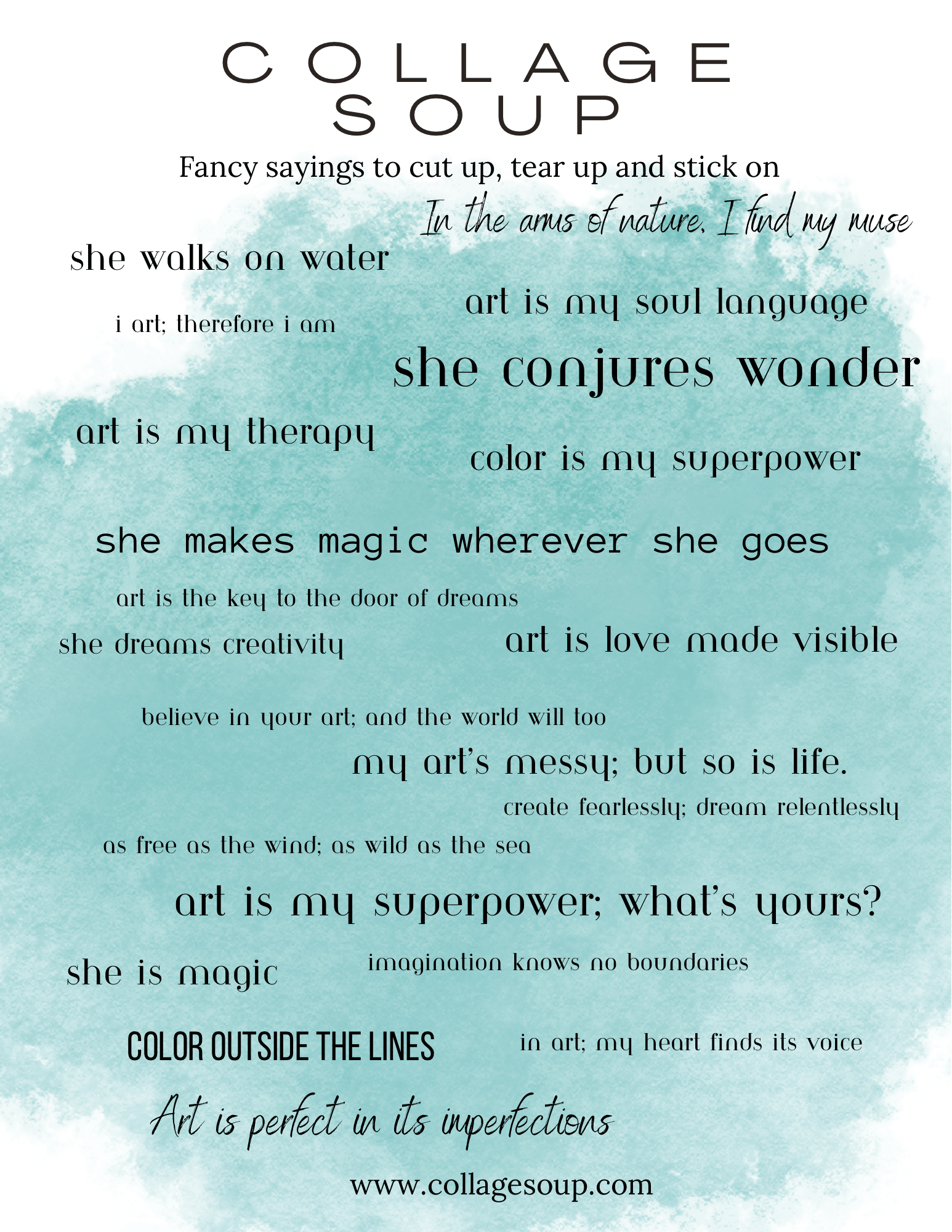 She Walks On Water (eBook) FREE Printable Inspirational Phrases – 1 Pa – Collage Soup she-walks-on-water-ebook-free-printable-inspirational-phrases-1-pa-collage-soup