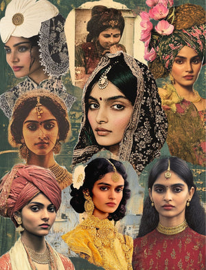 Collage Soup Shrooms & Blooms | eBook | Cottagecore collage imagery with florals, fungi & gentle magic