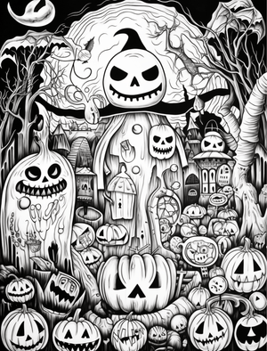 Collage Soup Smell My Feet: Halloween Special – 75+ Pages of Spooky Coloring & Collage Fun