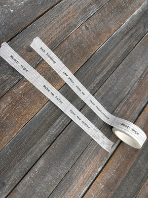 Collage Soup Snarky New Year Washi Tape | Adhesives | Sarcastic holiday tape for planners and journals