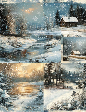 Collage Soup Snow Biz - A Winter Themed Collage Image eBook