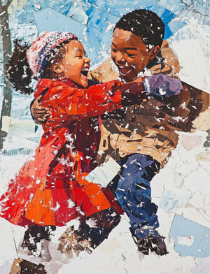 Collage Soup Snow Biz - A Winter Themed Collage Image Paperback