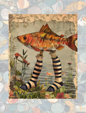 Collage Soup Something’s Fishy: A Whimsical Underwater Collage Collection