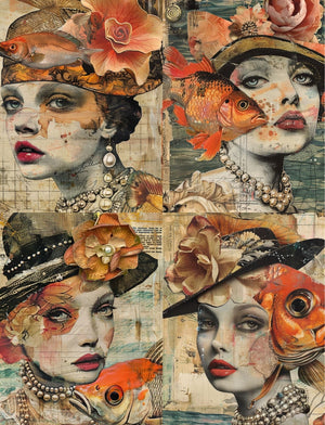 Collage Soup Something’s Fishy: A Whimsical Underwater Collage Collection