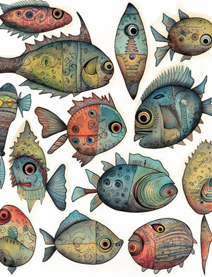 Collage Soup Something’s Fishy: A Whimsical Underwater Collage Collection