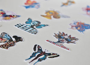 Collage Soup Spring Fling Paper Bites – Playful Spring Characters and Nature Designs for Creative Projects - 110 lb. Paper 12 Designs