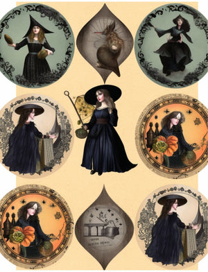 Collage Soup Starlight Sisters: A 70-Page Printable eBook of Mystical Collage Images