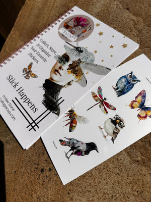 Collage Soup Stick Happens – Sticker Storage Book with Double-Sided Release Pages & Free Sticker Sheet